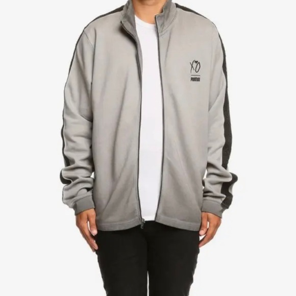 THE WEEKND XO PUMA X WASHED TRACK TOP IN ASHPALT LARGE - Picture 2 of 14